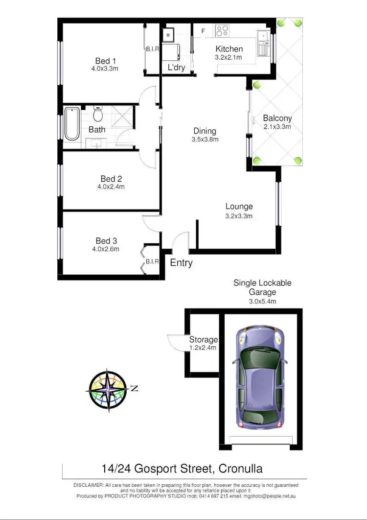 Floorplan of Homely unit listing, 14/24-28 Gosport Street, Cronulla NSW 2230