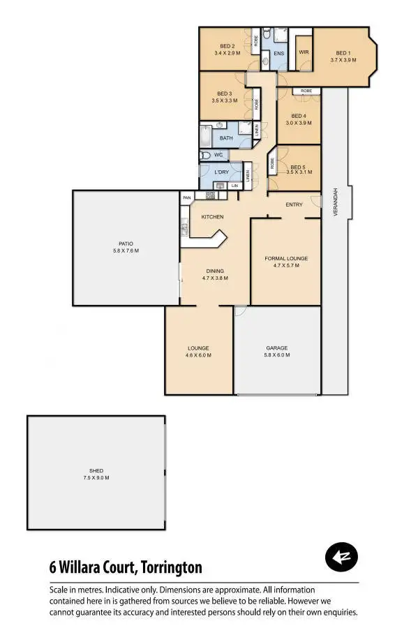 Floorplan of Homely house listing, 6 Willara Court, Torrington QLD 4350