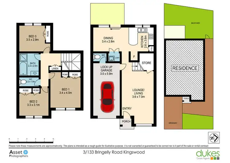 Floorplan of Homely townhouse listing, 3/133 Bringelly Road, Kingswood NSW 2747