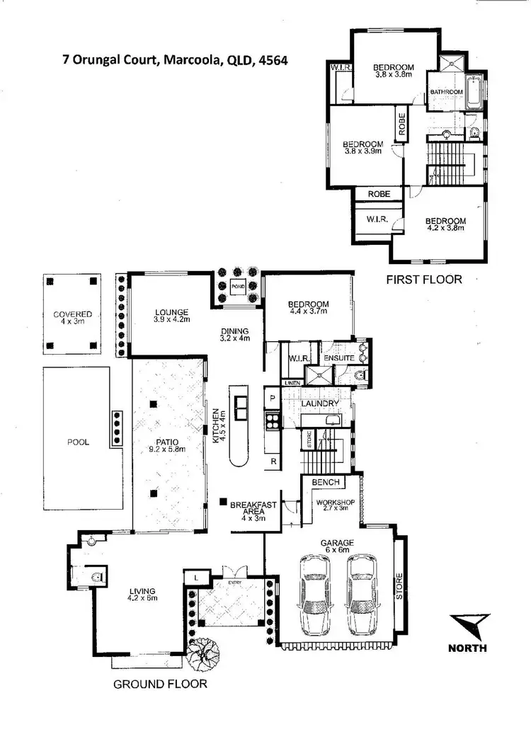 Floorplan of Homely house listing, 7 Orungal Court, Marcoola QLD 4564