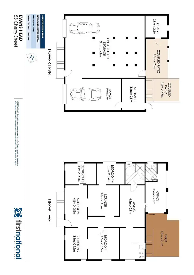 Floorplan of Homely house listing, 55 Cherry Street, Evans Head NSW 2473