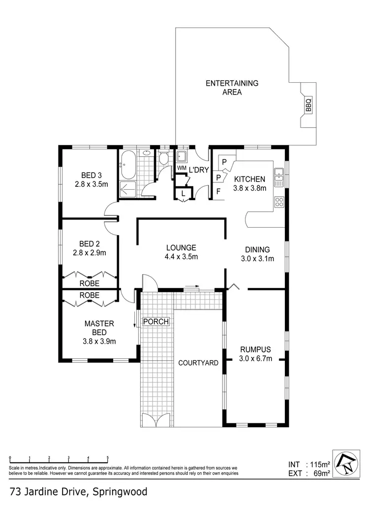 Floorplan of Homely house listing, 73 Jardine Drive, Springwood QLD 4127