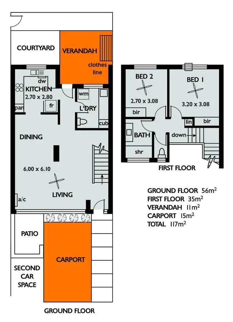Floorplan of Homely unit listing, 7/6-10 Donegal Street, Norwood SA 5067