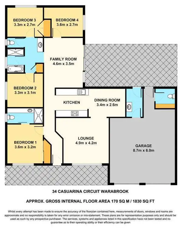 Floorplan of Homely house listing, 34 Casuarina Circuit, Warabrook NSW 2304