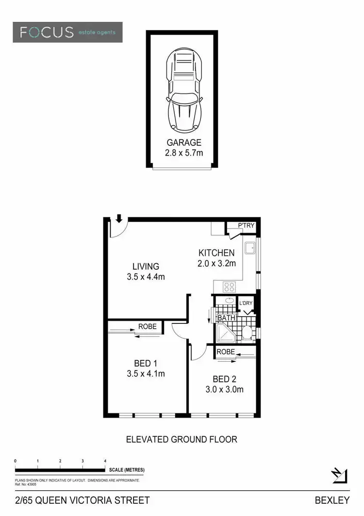 Floorplan of Homely apartment listing, 2/65 Queen Victoria Street, Bexley NSW 2207
