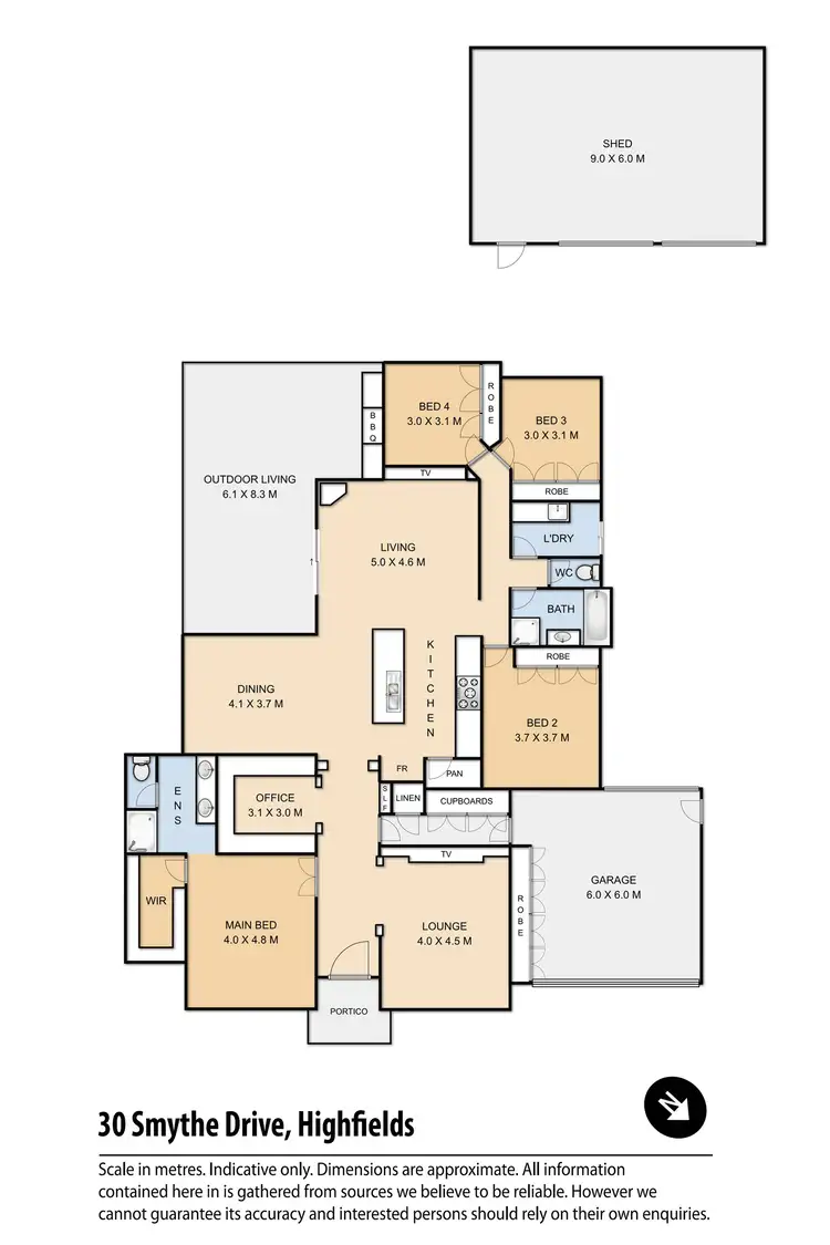 Floorplan of Homely house listing, 30 Smythe Drive, Highfields QLD 4352