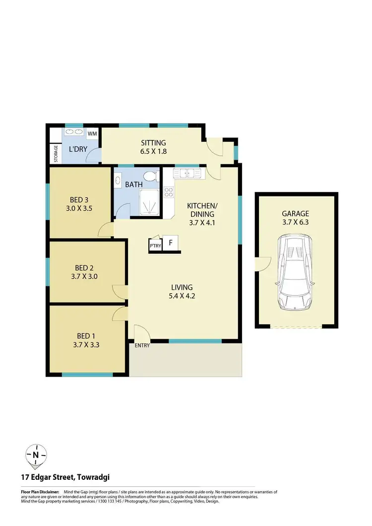 Floorplan of Homely house listing, 17 Edgar Street, Towradgi NSW 2518