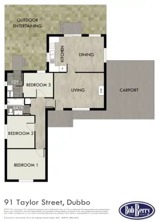 Floorplan of Homely house listing, 91 Taylor Street, Dubbo NSW 2830