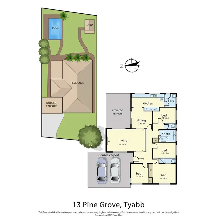 Floorplan of Homely house listing, 13 Pine Grove, Tyabb VIC 3913