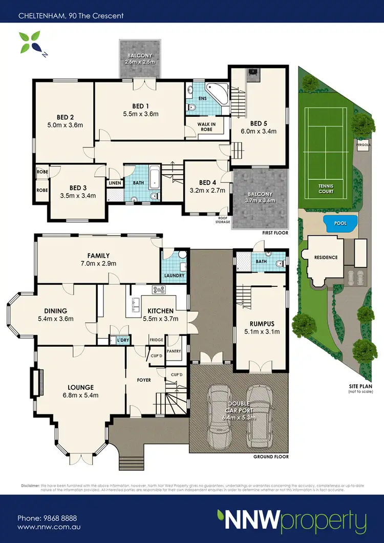 Floorplan of Homely house listing, 90 The Crescent, Cheltenham NSW 2119