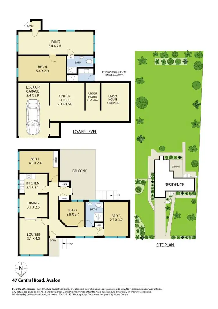 Floorplan of Homely house listing, 47 Central Road, Avalon Beach NSW 2107