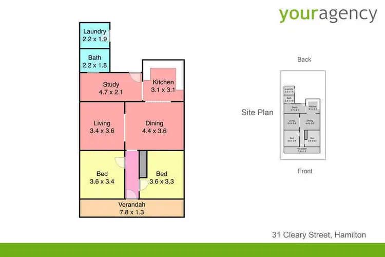 Floorplan of Homely house listing, 31 Cleary Street, Hamilton NSW 2303