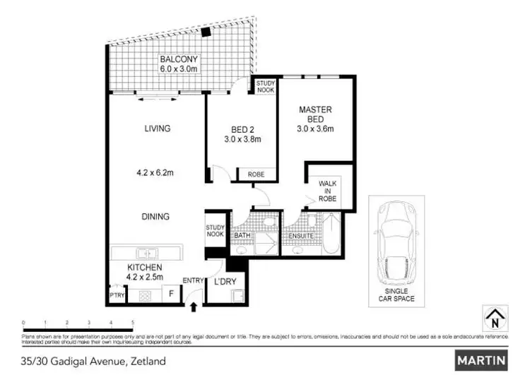 Floorplan of Homely apartment listing, 35/30 Gadigal Avenue, Zetland NSW 2017