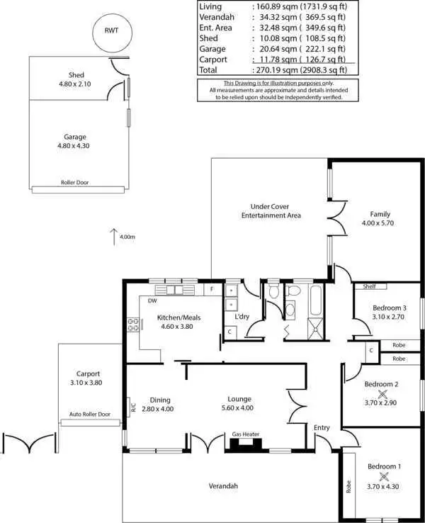 Floorplan of Homely house listing, 19 Park Valley Drive, Highbury SA 5089