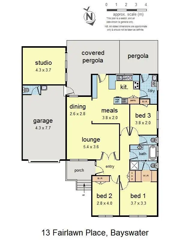 Floorplan of Homely house listing, 13 Fairlawn Place, Bayswater VIC 3153