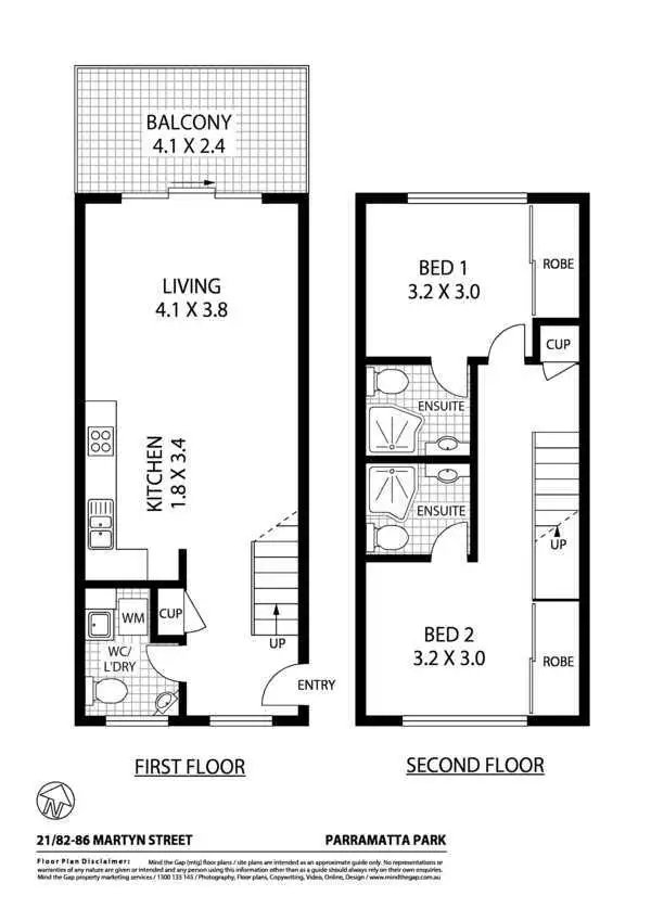 Floorplan of Homely apartment listing, 21/82-86 Martyn Street, Parramatta Park QLD 4870