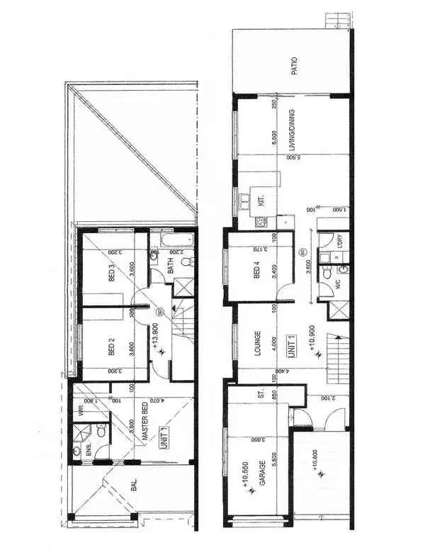 Floorplan of Homely semi-detached listing, 5 Cheatle Street, East Hills NSW 2213