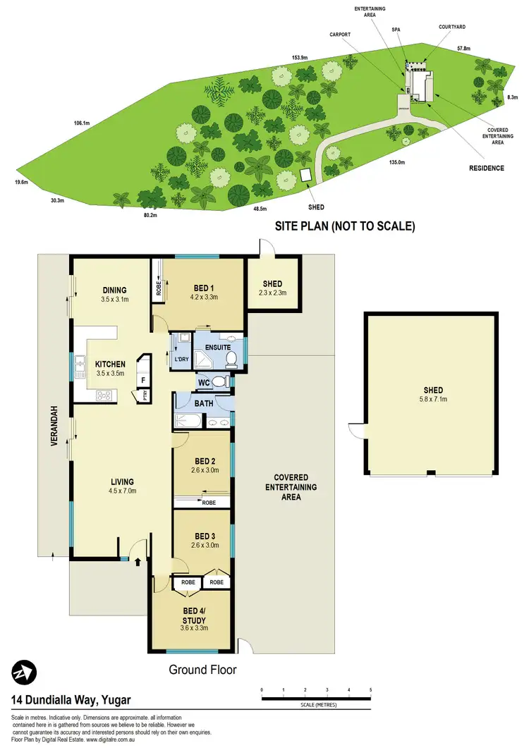 Floorplan of Homely house listing, 14 Dundialla Way, Yugar QLD 4520