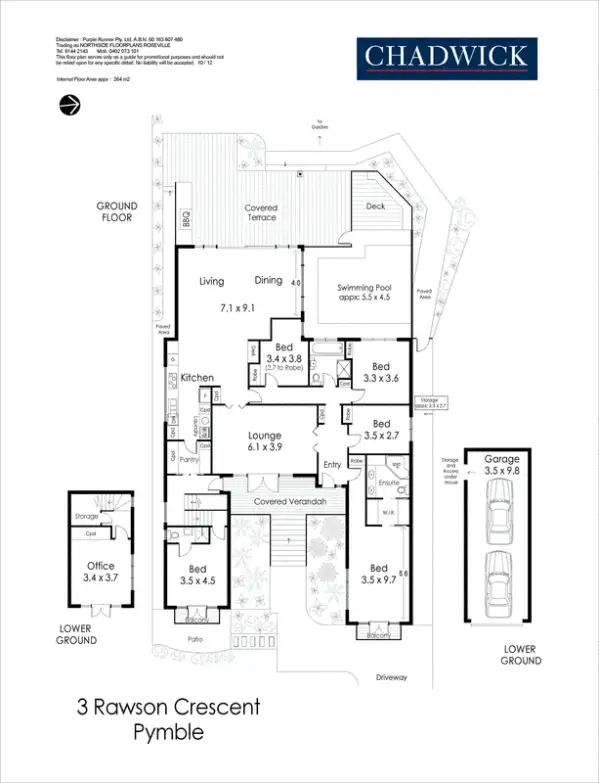 Floorplan of Homely house listing, 3 Rawson Crescent, Pymble NSW 2073