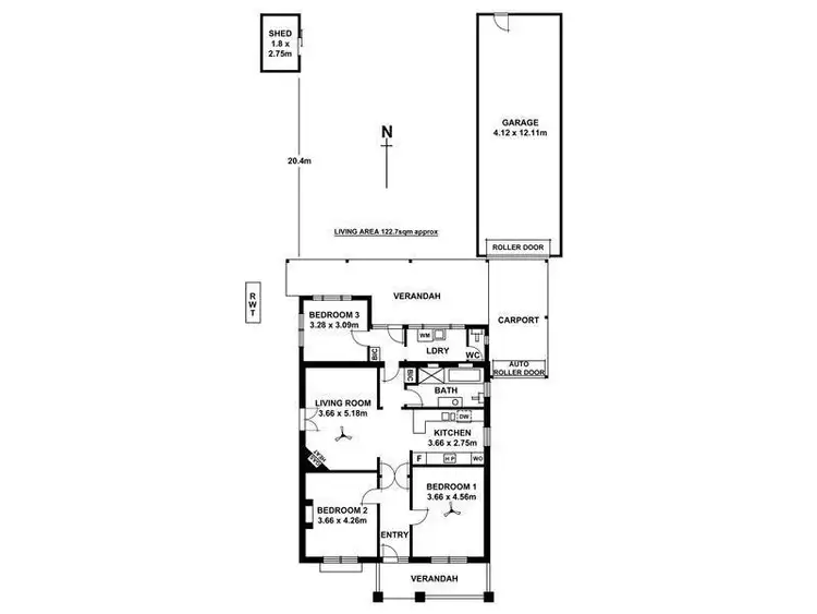 Floorplan of Homely house listing, 4 Holden Avenue, Woodville West SA 5011