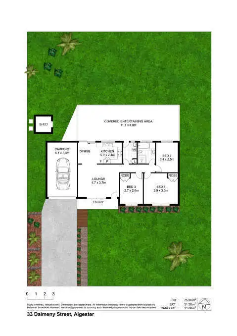 Floorplan of Homely house listing, 33 Dalmeny Street, Algester QLD 4115