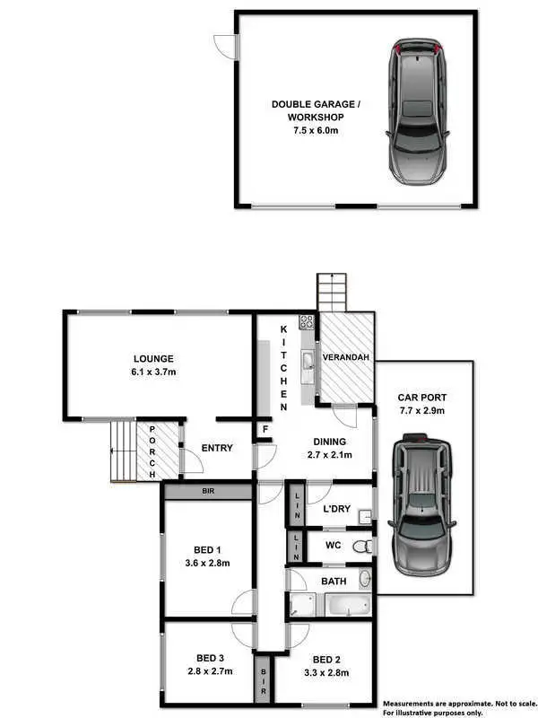 Floorplan of Homely house listing, 128 Melrose Drive, Wodonga VIC 3690