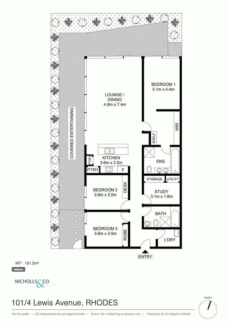 Floorplan of Homely apartment listing, 101/4 Lewis Avenue, Rhodes NSW 2138