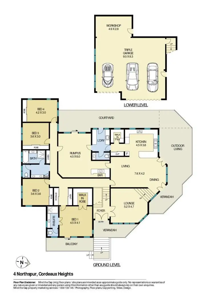 Floorplan of Homely house listing, 4 Northspur, Cordeaux Heights NSW 2526