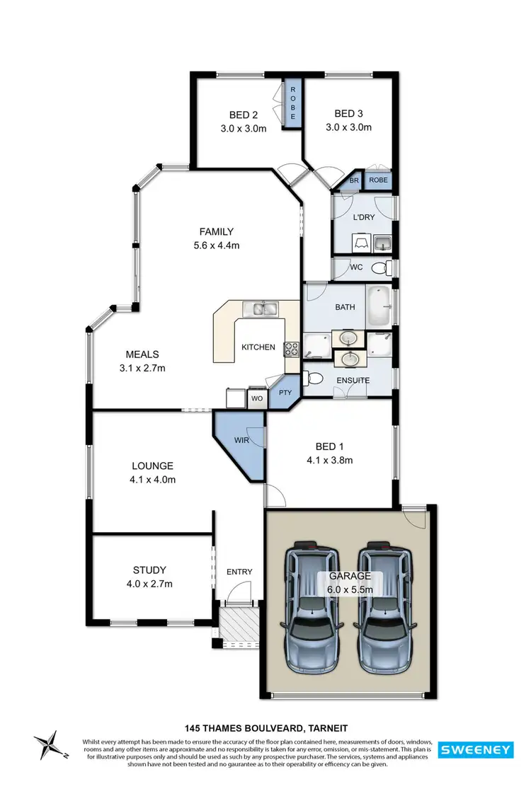 Floorplan of Homely house listing, 145 Thames Boulevard, Tarneit VIC 3029