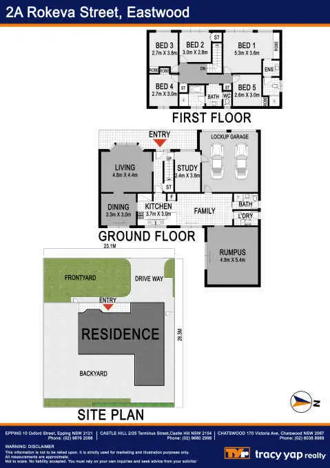 Floorplan of Homely house listing, 2a Rokeva Street, Eastwood NSW 2122
