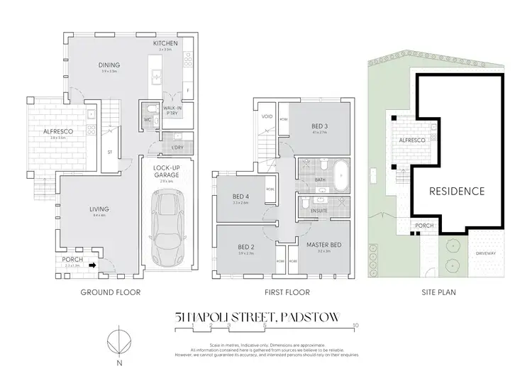 Floorplan of Homely semi-detached listing, 51 Napoli Street, Padstow NSW 2211