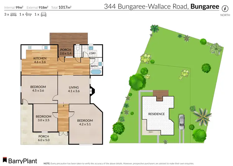 Floorplan of Homely house listing, 344 Bungaree Wallace Road, Bungaree VIC 3352