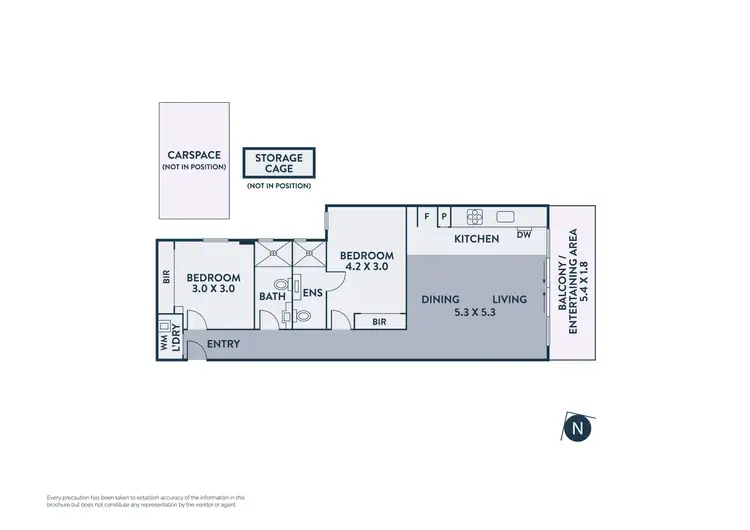 Floorplan of Homely apartment listing, 208/681 High Street, Thornbury VIC 3071