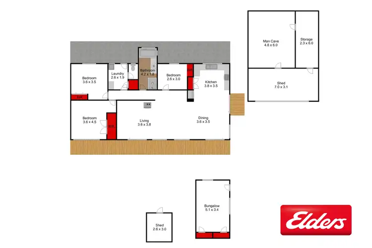 Floorplan of Homely rural property listing, 493 Carrajung Lower Road, Carrajung Lower VIC 3844