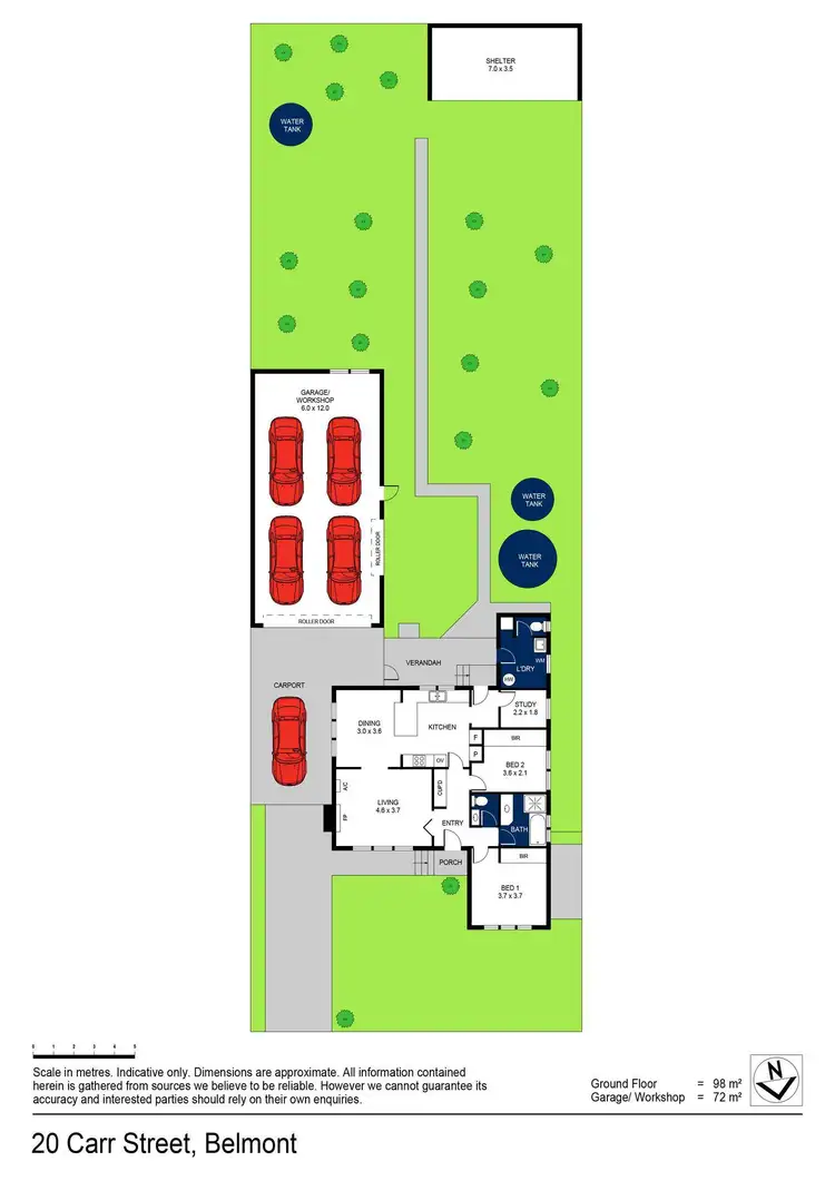 Floorplan of Homely house listing, 20 Carr Street, Belmont VIC 3216