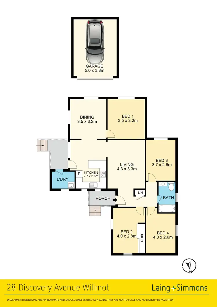 Floorplan of Homely house listing, 28 Discovery Avenue, Willmot NSW 2770