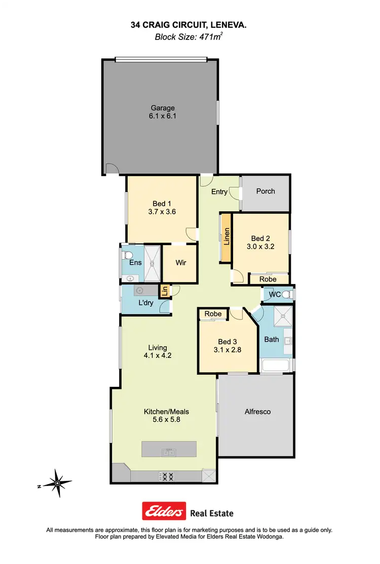 Floorplan of Homely house listing, 34 Craig Circuit, Leneva VIC 3691