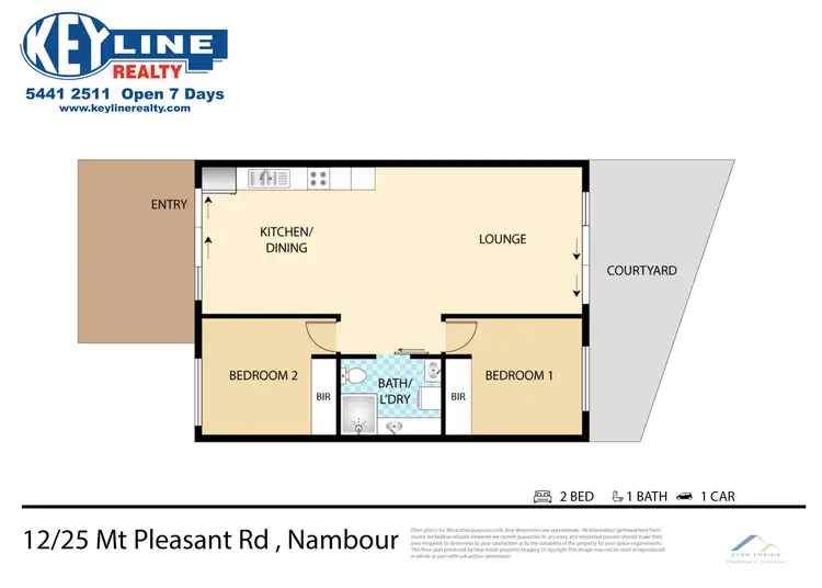 Floorplan of Homely unit listing, 12/25 Mount Pleasant Road, Nambour QLD 4560