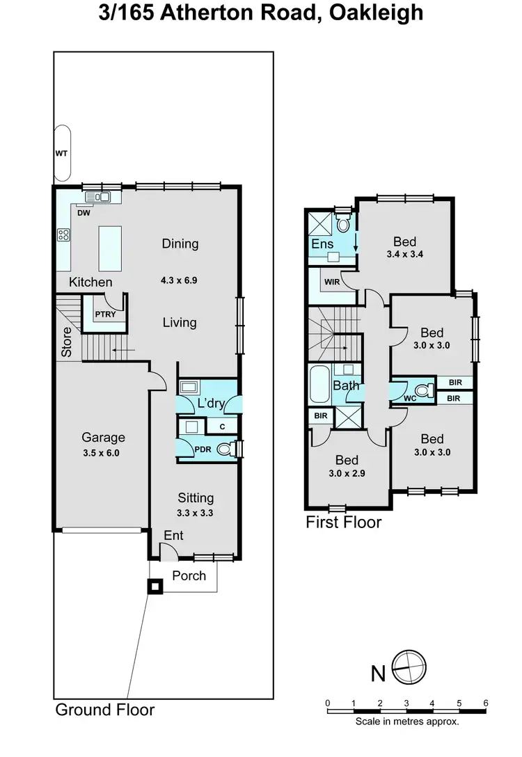 Floorplan of Homely townhouse listing, 2/165 Atherton Road, Oakleigh VIC 3166