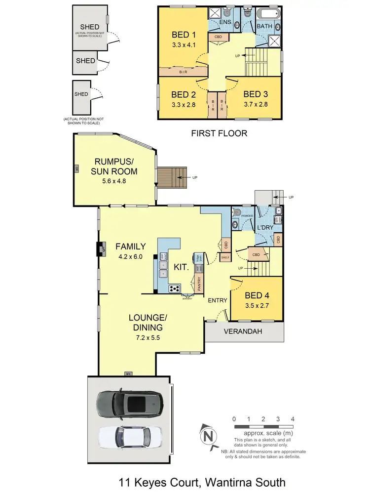 Floorplan of Homely house listing, 11 Keyes Court, Wantirna South VIC 3152