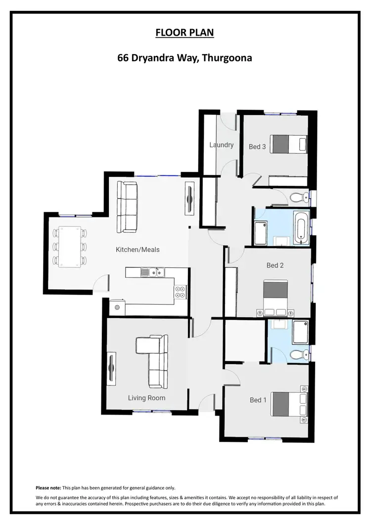 Floorplan of Homely house listing, 66 Dryandra Way, Thurgoona NSW 2640