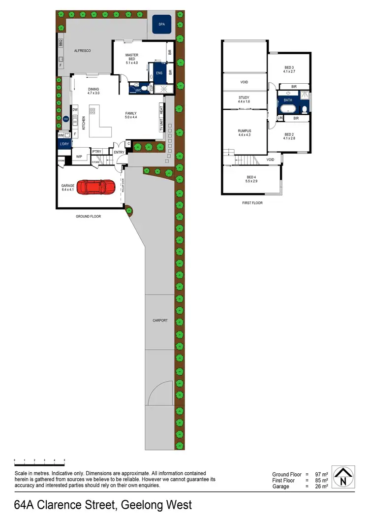Floorplan of Homely house listing, 64A Clarence Street, Geelong West VIC 3218