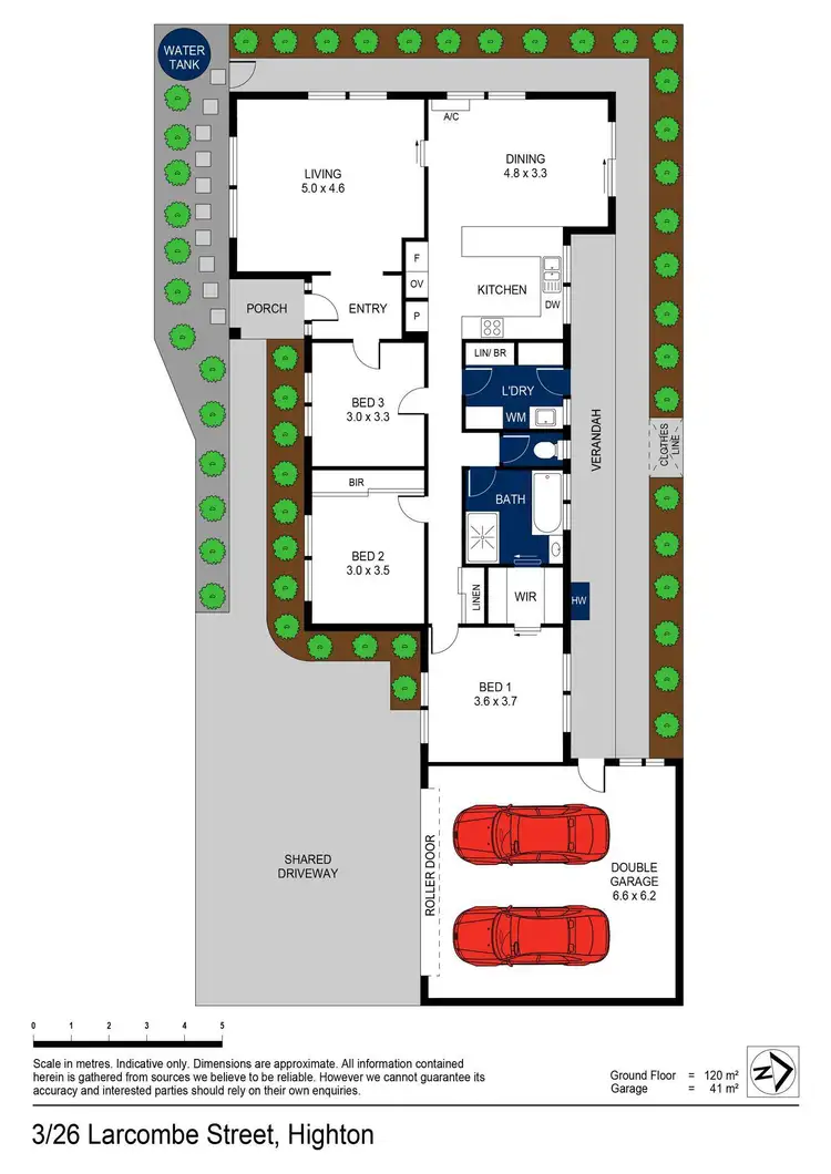 Floorplan of Homely townhouse listing, 3/26 Larcombe Street, Highton VIC 3216