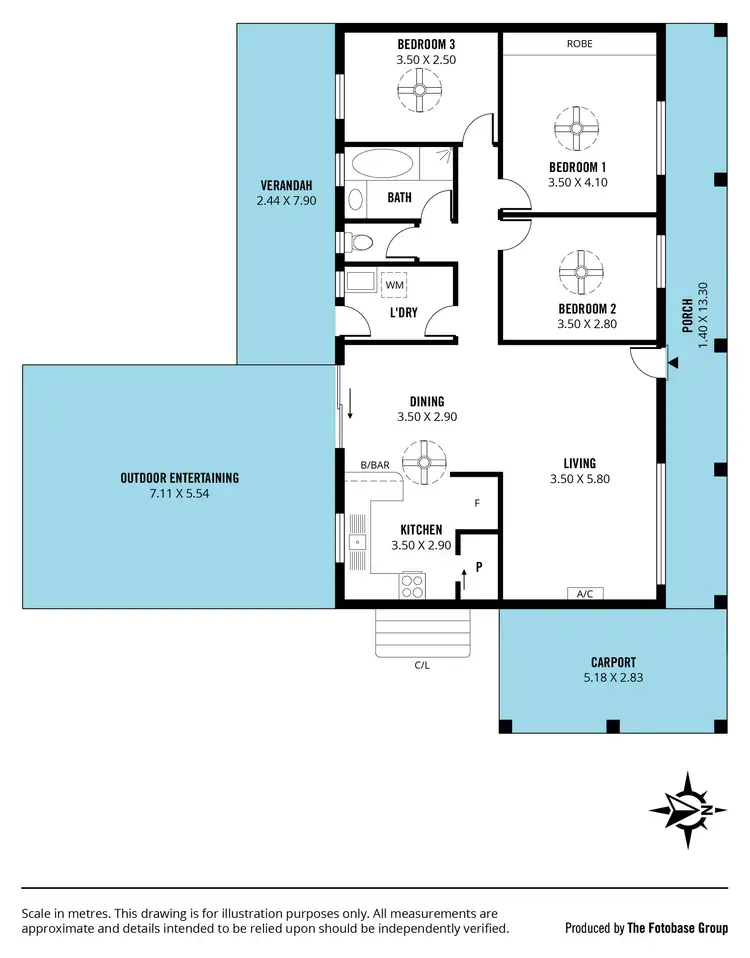 Floorplan of Homely house listing, 8 Abbaron Court, Aberfoyle Park SA 5159
