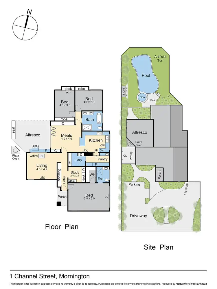 Floorplan of Homely house listing, 1 Channel Street, Mornington VIC 3931
