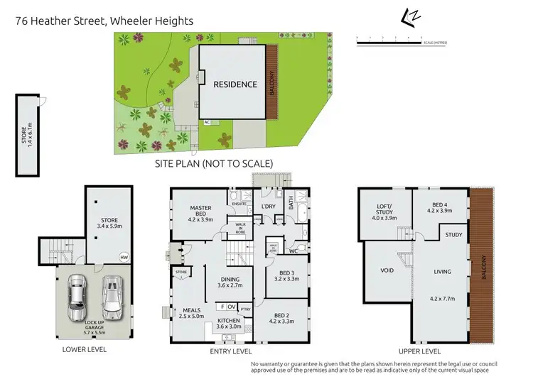 Floorplan of Homely house listing, 76 Heather Street, Wheeler Heights NSW 2097