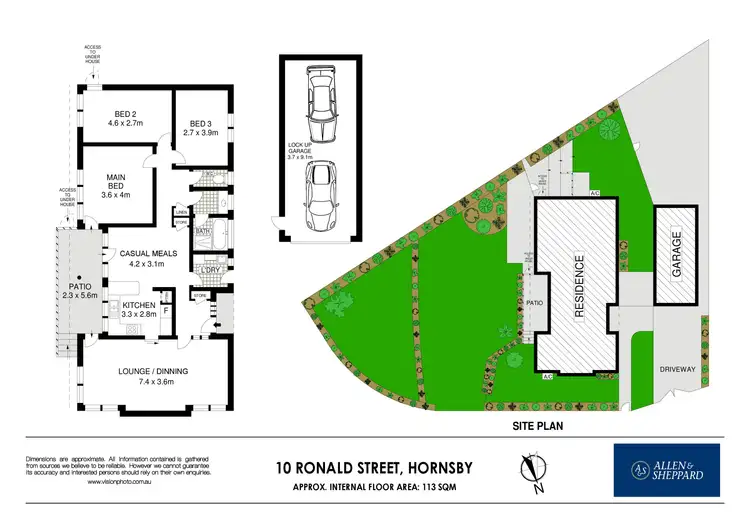 Floorplan of Homely house listing, 10 Ronald Street, Hornsby NSW 2077