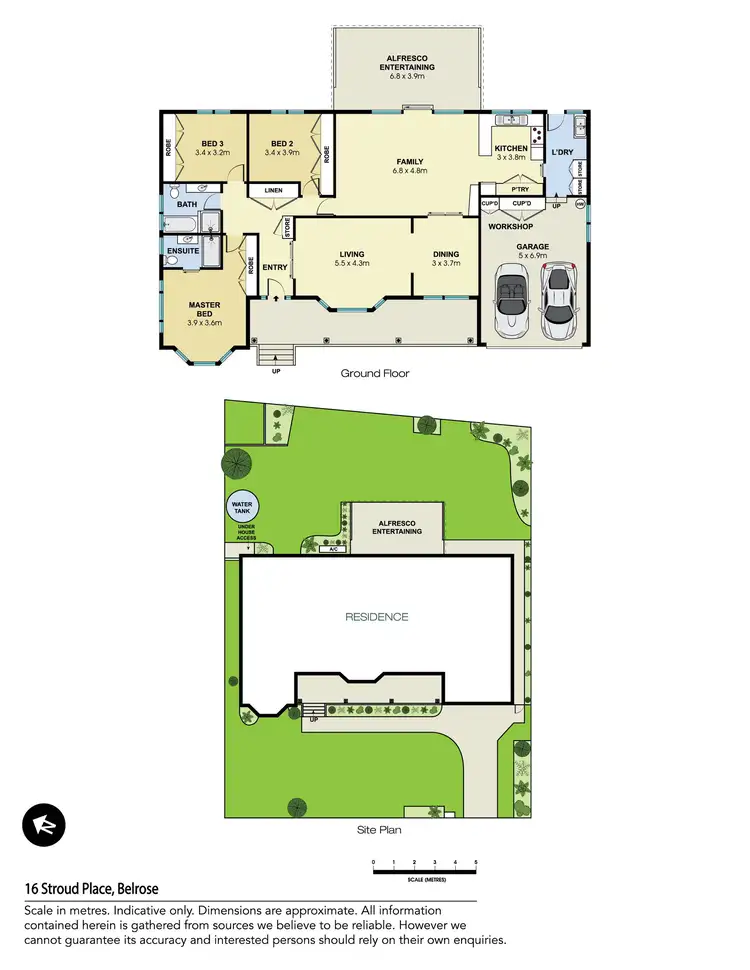 Floorplan of Homely house listing, 16 Stroud Place, Belrose NSW 2085