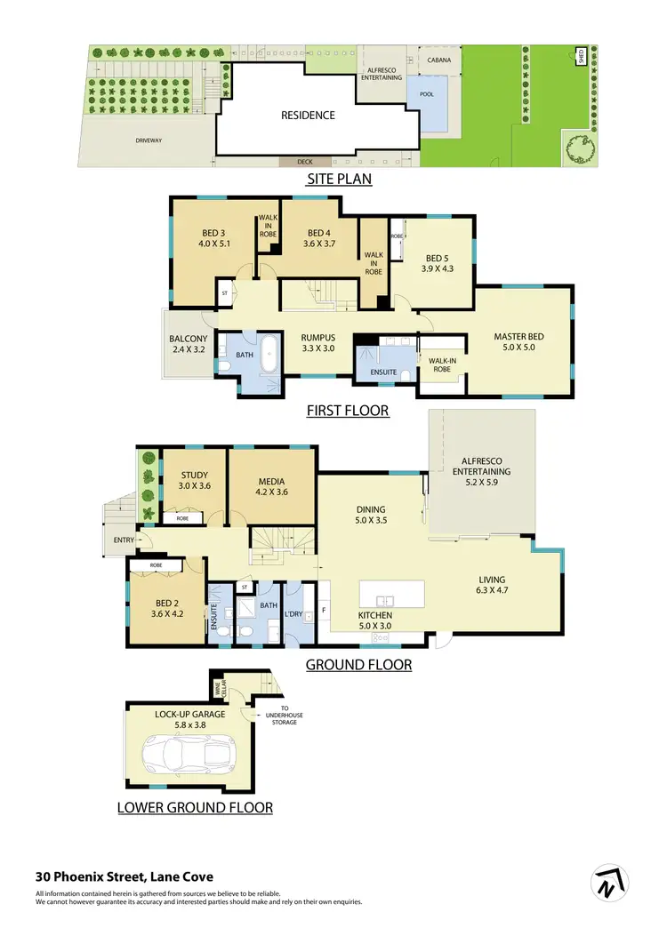 Floorplan of Homely house listing, 30 Phoenix Street, Lane Cove NSW 2066