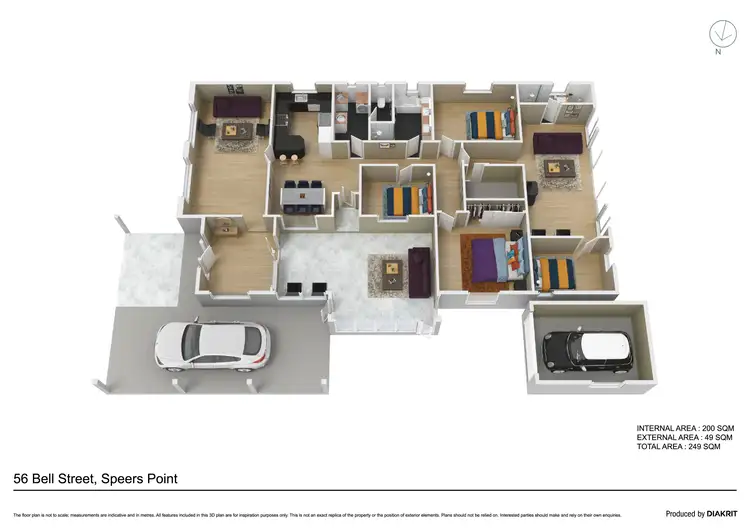 Floorplan of Homely house listing, 56 Bell Street, Speers Point NSW 2284